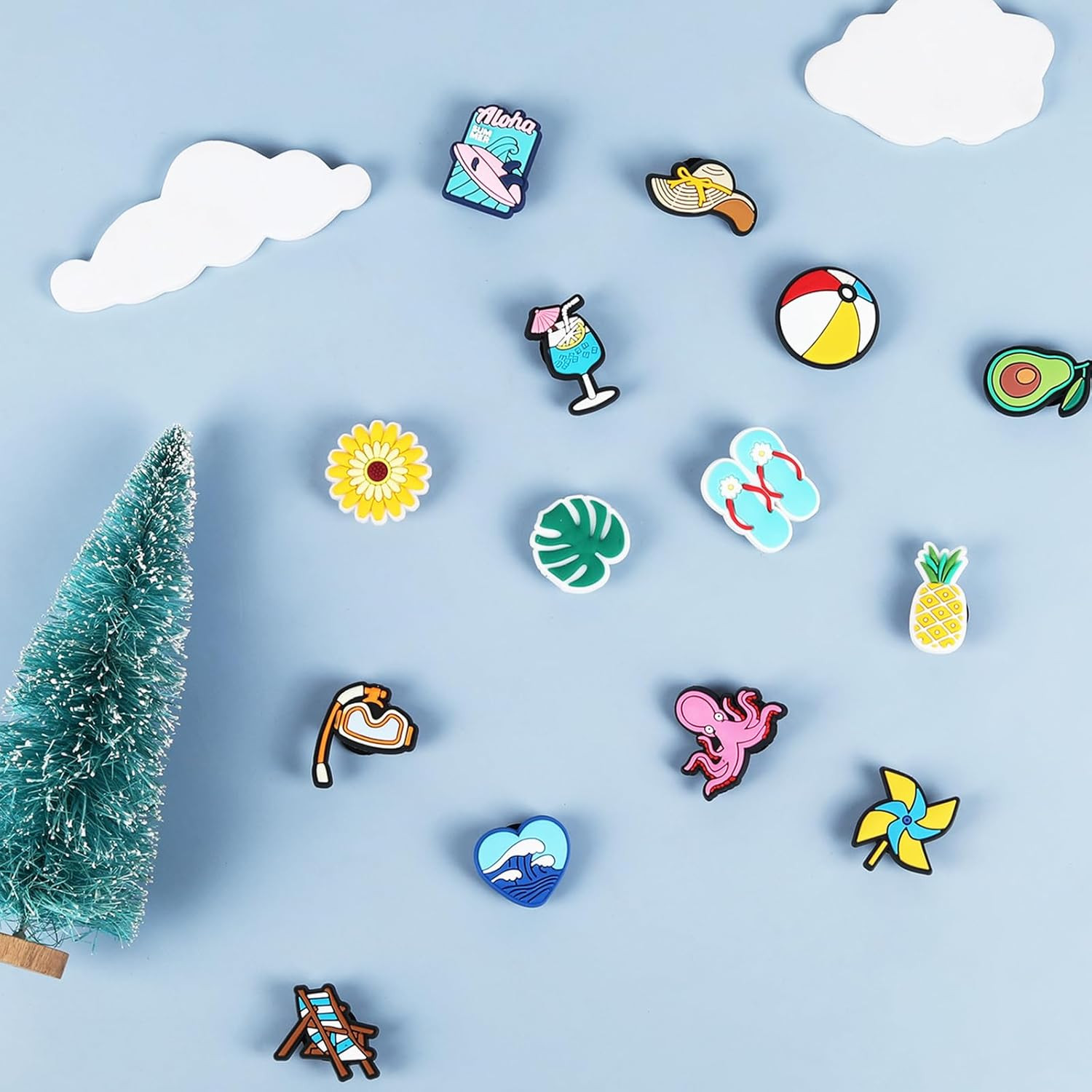 30Pcs Charms for Bogg Bag, Must Have Beach Bag Accessories Charms for Bogg Bag/S