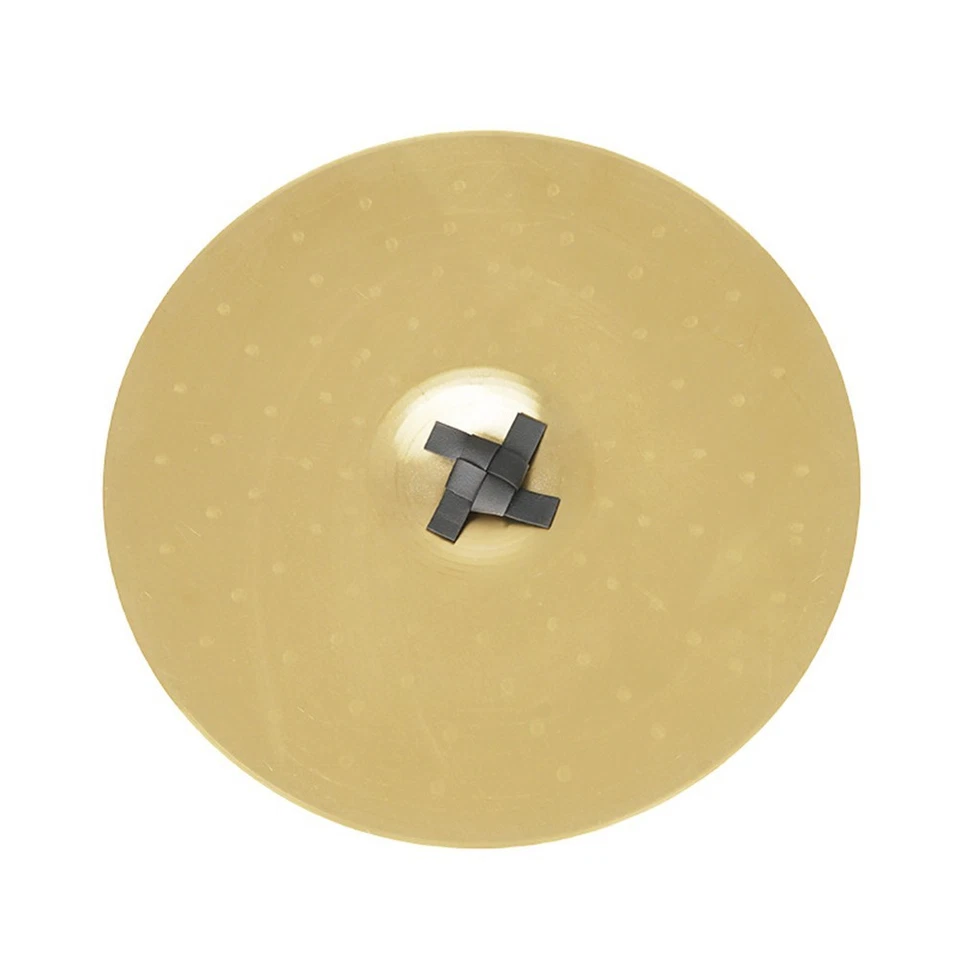 Golden Small Alloy Hand Cymbals 1 Pair Clear Sound Promote Coordination - Image 4 of 4