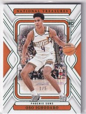 2024-25 Panini National Treasures NBA No. 39 Oso Ighodaro Rookie Green 1/5