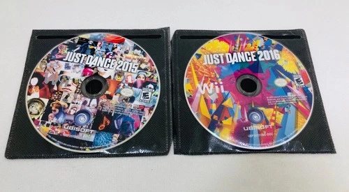 Just Dance 2015 & 2016 Nintendo Wii DISC ONLY Tested Very Clean Discs