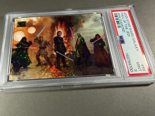 (PSA 9) 2025 Star Wars Galaxy #68, “Fall Of The Jedi” Mini Diamond