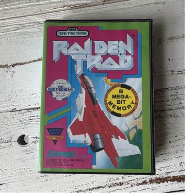 Raiden Trad (Sega Genesis, Micronet Co., Ltd.) Shooter, Manual Included, 1991