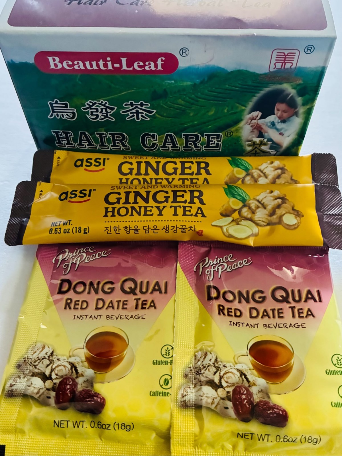 Herbal Tea Variety | Beauti-Leaf Hair Care Tea Ginger Honey & Dong Quai Red Date