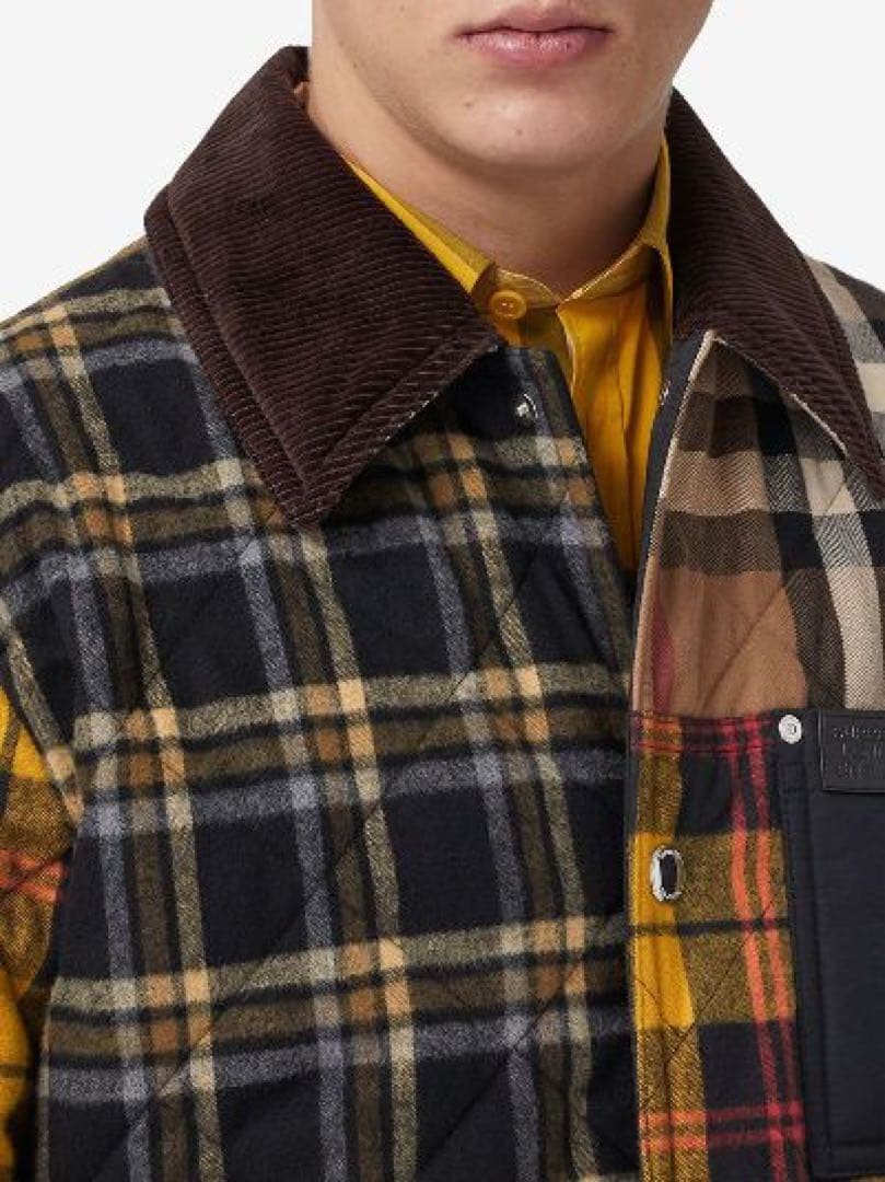 2023 Burberry Jacket with Check Patchwork Design - image 3
