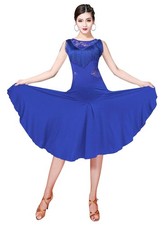 Z X Ballroom Dance Dresses for Women Fringed Lace Back Salsa Latin Dance Dres...