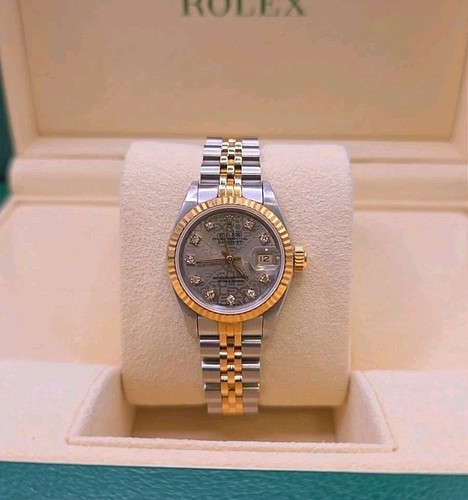 Rolex Datejust Factory Diamond Dial Women's Watch - 69173