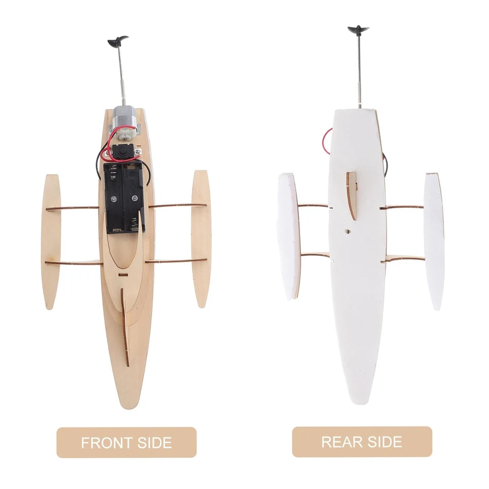 Modellboot-Bausatz DIY-Puzzlespielzeug Anspruchsvolles elektrisches Bootsmodell - Bild 3 von 4