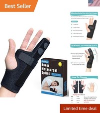 Metacarpal Finger Splint Hand Brace - Pinky Ring Finger Immobilizer For Boxer...