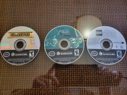 Gamecube Disc Only Lot of 3 | Four Swords Adventures, Gladius, Lego Star Wars