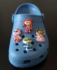 New Adorable SUPER WHY 4 characters Shoe Charm Jibbitz For Your Crocs