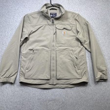 Carhartt Super Dux Jacket Mens Medium Beige Relaxed Fit Full Zip Outdoor OJ5342