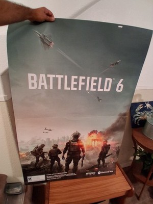 Very Large Rare Battlefield 6 GameStop Store Advertising Promo Poster 33  X 48 
