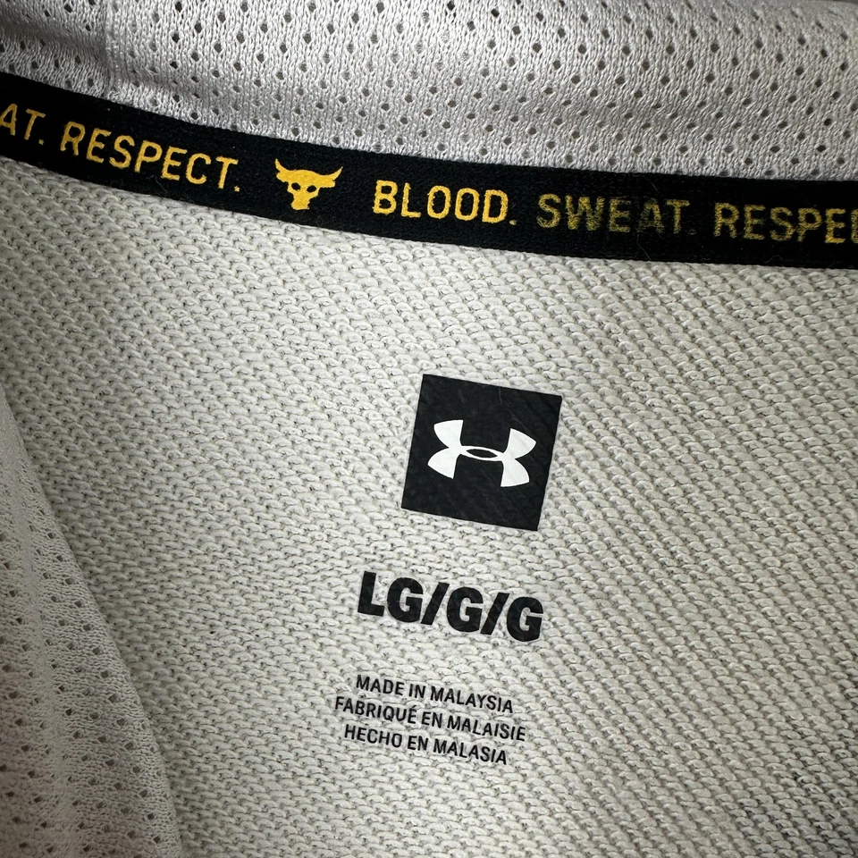 Under Armour Project Rock Hoodie Mens Large Blood Sweat Respect Snake Graphic - Image 2 of 4