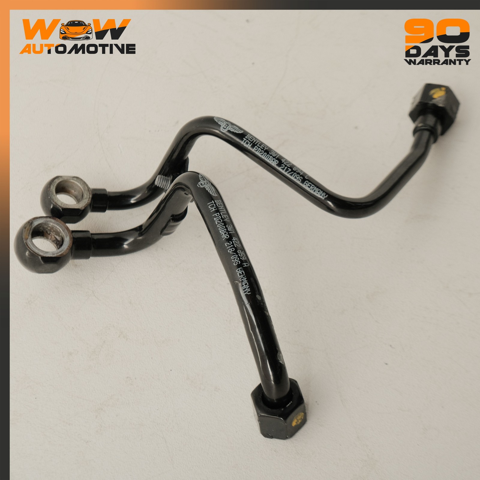 04-19 BENTLEY CONTINENTAL SUPERSPORTS HIGH PRESSURE POWER STEERING LINE PIPE OEM