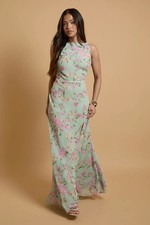 Oasis Blue Maxi Dress Womens Occasion Dresses