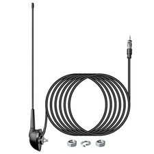 16 Inch AM/FM Universal Top/Side Mount Antenna for Vehicle Truck Boat ATV UTV