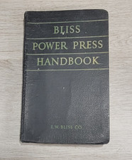 Bliss Power Press Handbook Technical Handbook Metalworking C 1950