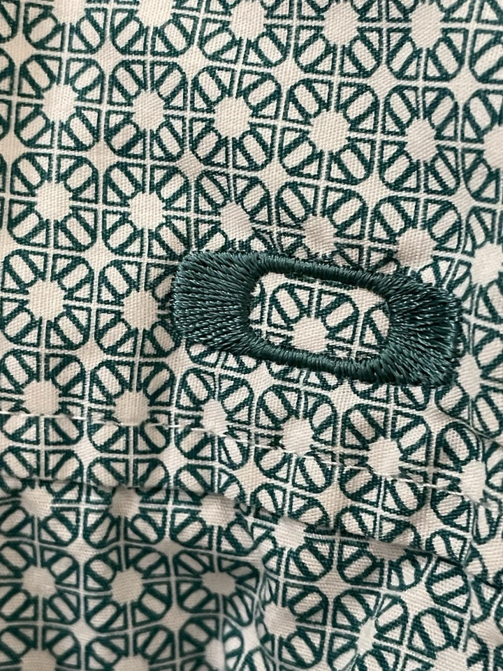 Oakley Button Up Shirt Mens Size Large Short Sleeve Cotton Teal - Image 4 of 4