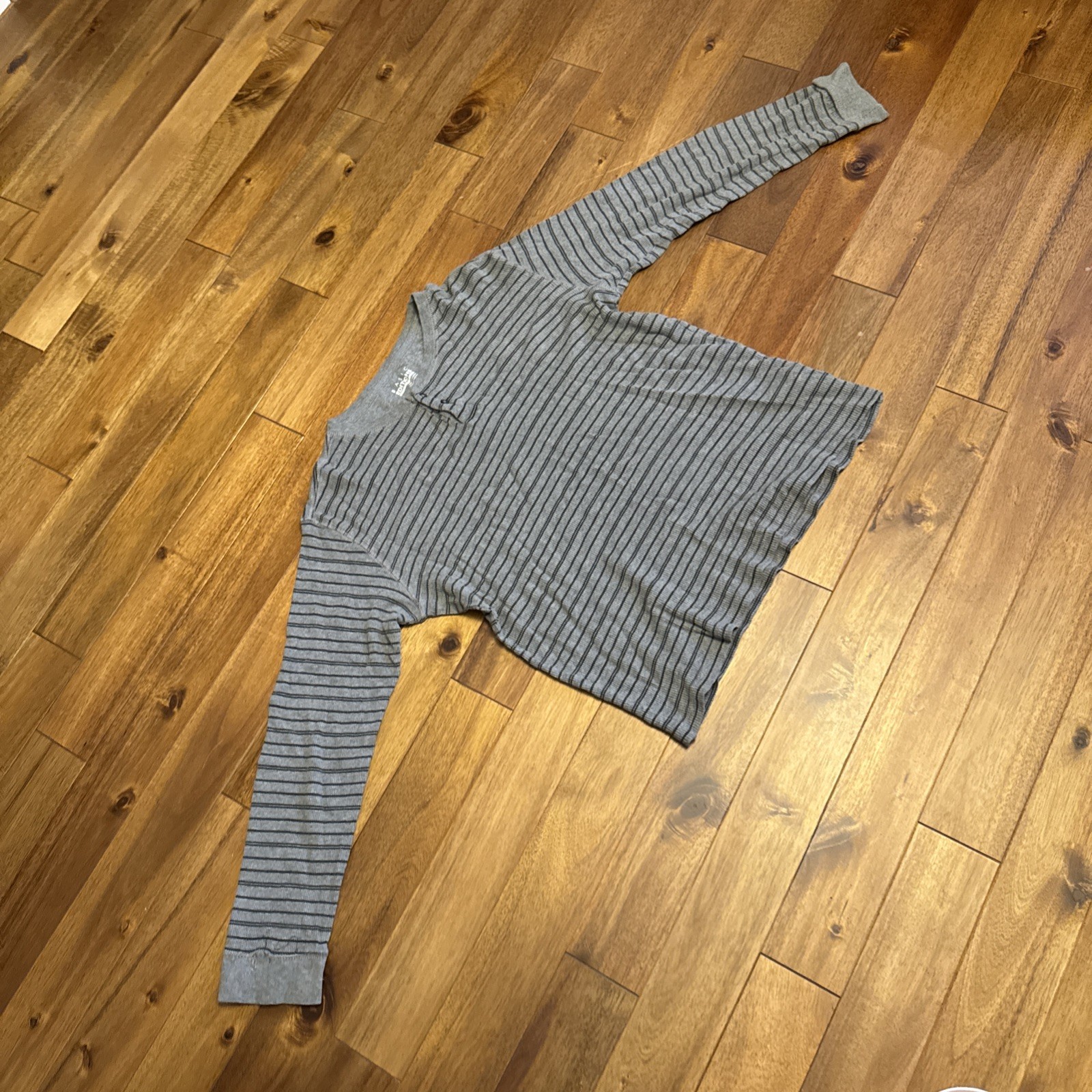 Vintage Basic Editions Long Sleeve Undershirt Gre… - image 2