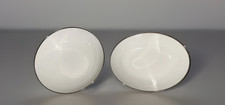 Dolphin Melody Fine Translucent China 2 Serving Bowls 10" Oval & 9" Round 2082