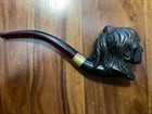 Antique Carved Meerschaum Native American Indian Pipe — photo 4