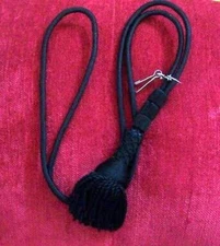 Black Pectoral Cord Catholic Church Vestment Cross Tassel Jesuit Priest Bishop