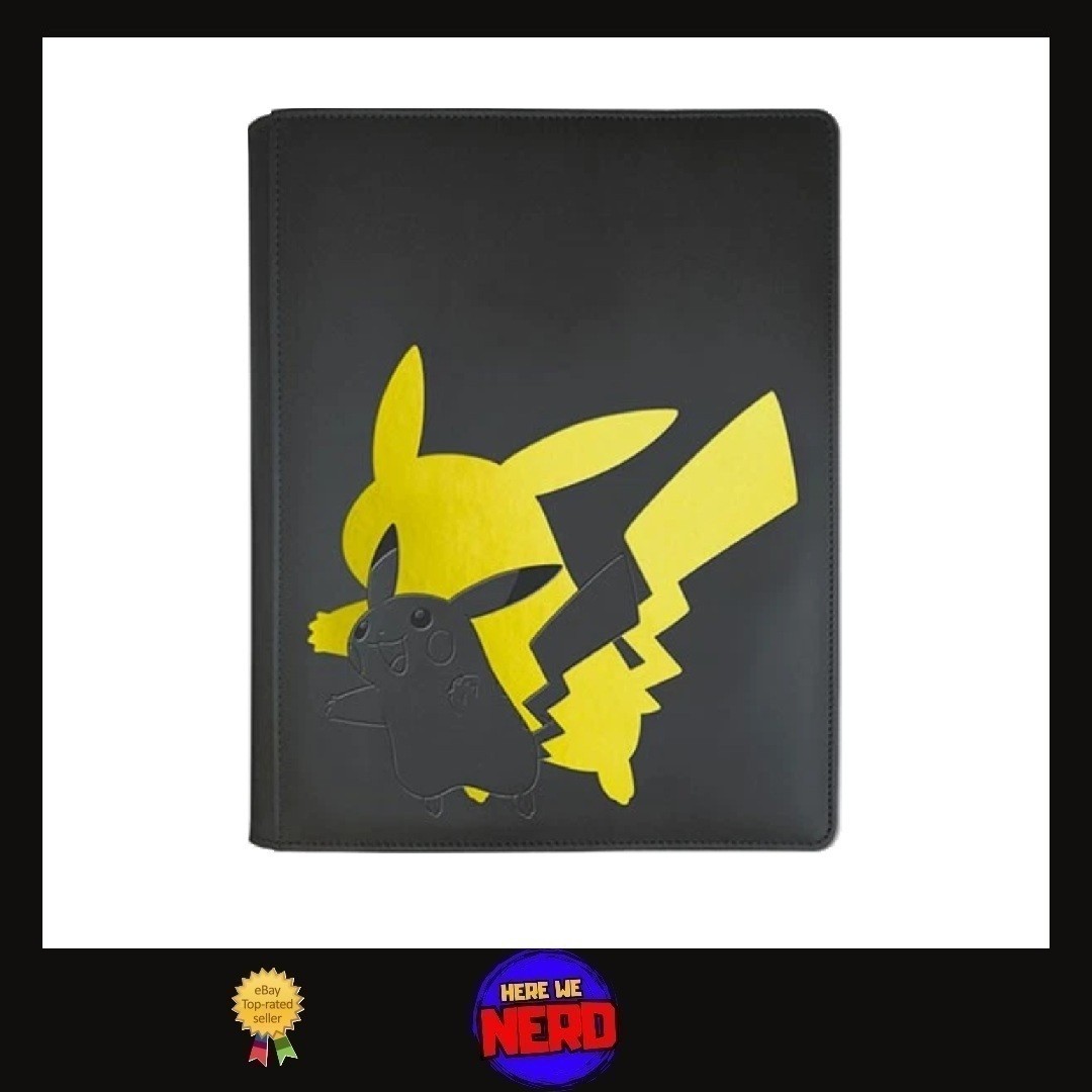 Pokémon PRO-Binder Premium Zippered Album 360 carte Ultra-PRO 9 tasche Pikachu