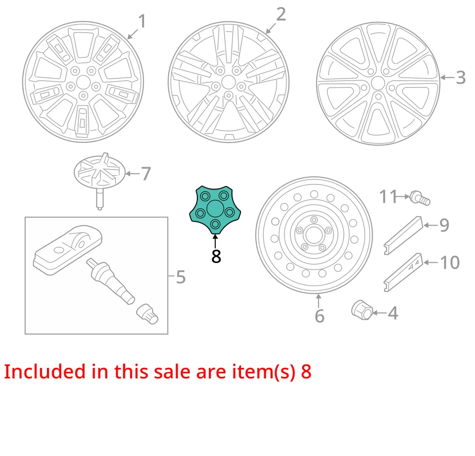 Tapa central de llanta Kia Soul 2017 ALLYC Foto 3 de 4