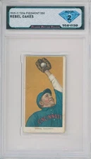 1909-11 T206 Piedmont 350 REBEL OAKES 💎 DSG 2 Good