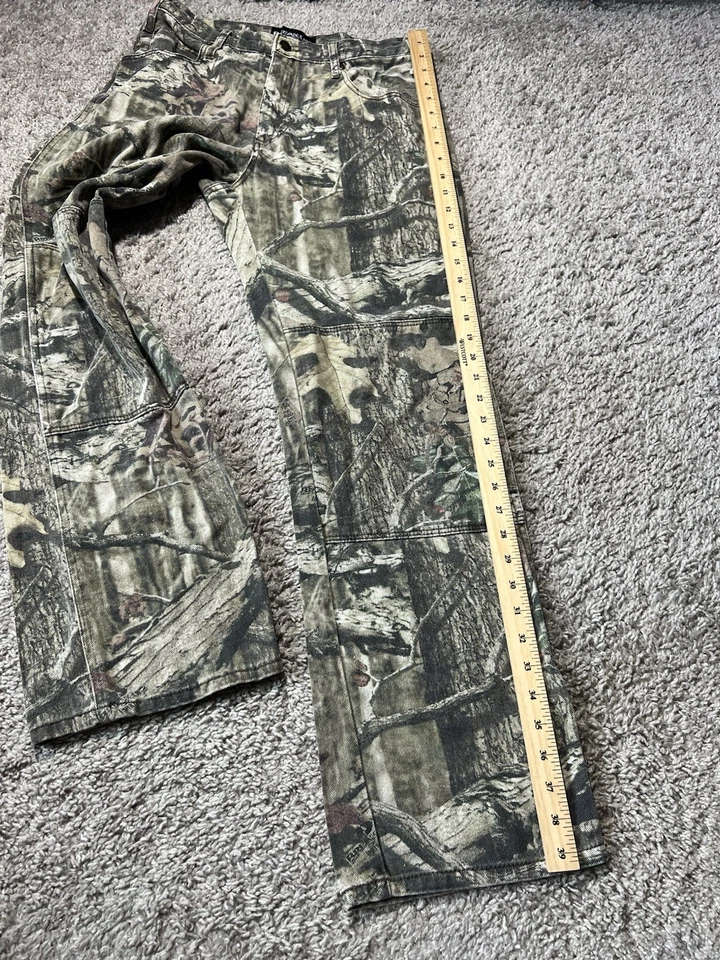 Vintage Y2k Mossy Oak Realtree Camo Jeans 30x32 Straight Outdoor Skate Grunge - Image 3 of 4