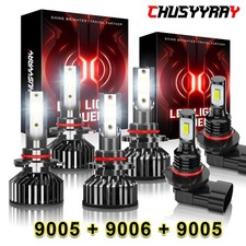 For Ford Explorer 2016-2019 Combo LED Headlight Fog Light Bulbs Kit NEW 2026