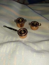 Nostalgie Zubehör Töpfe Küche Bodo Hennig Kaufladen-Puppenhaus-Puppenstube