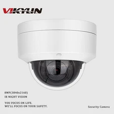 VIKYLIN 6MP IR 30m Dome Outdoor Security IP Camera POE Built-in Mic Surveillance