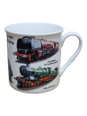 LCS Giftware Dampfzüge Becher Stockente fliegender Schotte Herzogin von Sutherland 3,5 Zoll
