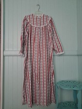 NWT NOS Vintage Lanz of Salzburg Cotton Flannel Nightgown Sz M USA Cottagecore
