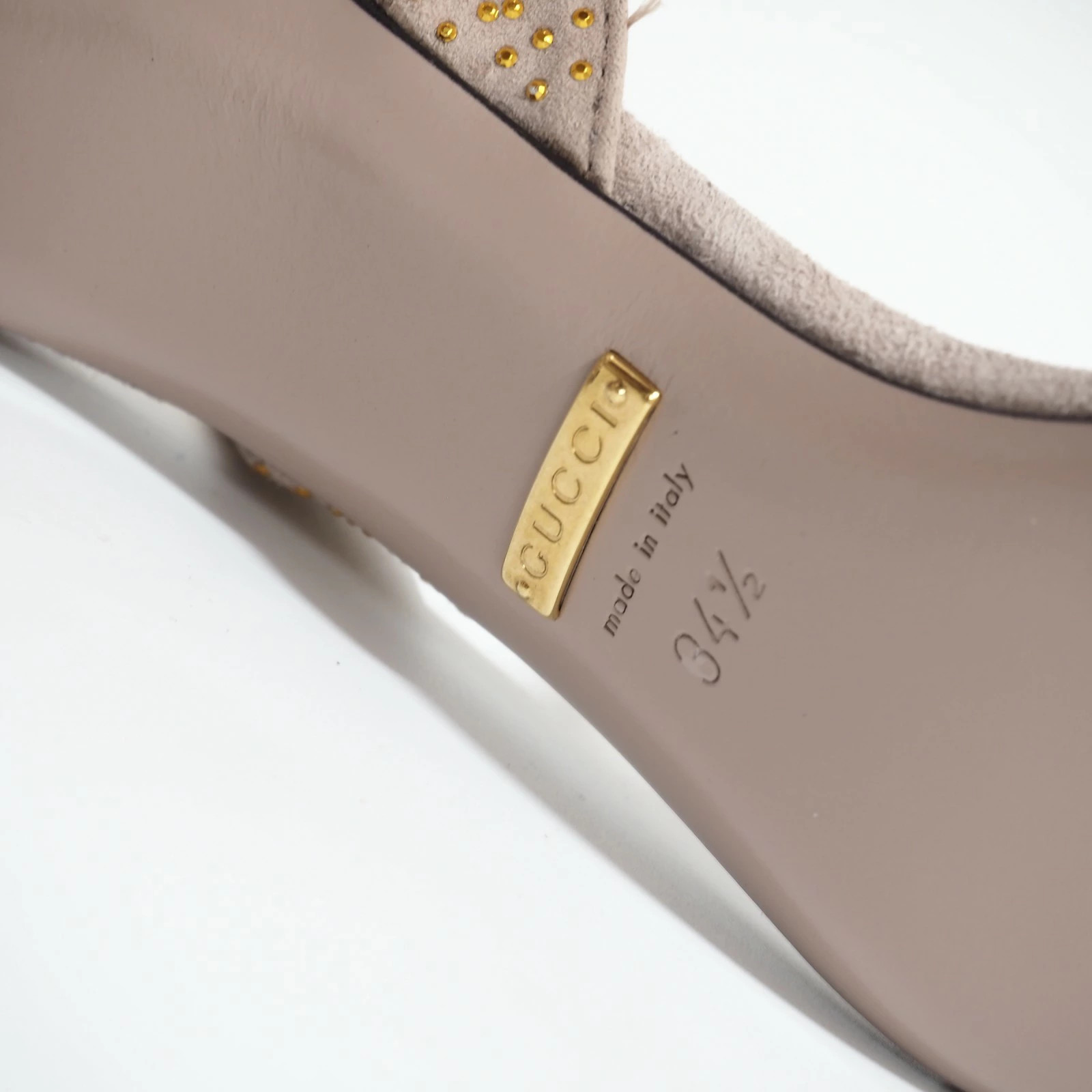 GUCCI Sandals Made in Italy 34 1/2 Pink Beige Ladies 5-ZG043 thumbnail 9