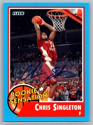 2011-12 Fleer Retro #61 Chris Singleton Florida State Seminoles AUTO