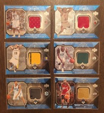 (6) 2004-05 UD Black Diamond Jersey Lot Crawford Duhon Allen Harris Wagner