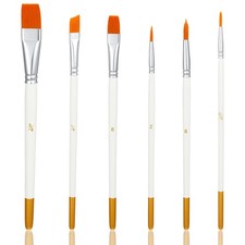 Face Paint Brush Set,Different Shapes Artist Paint Brush Set Artist Craft 6