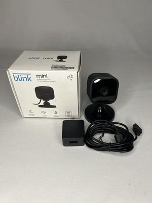 Blink Mini   Compact Indoor Plug-In Smart Security Camera 1080p HD Gen 1