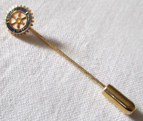 BROCHE VINTAGE chapeau CANNE Doré strass spectacle show 4,3cm