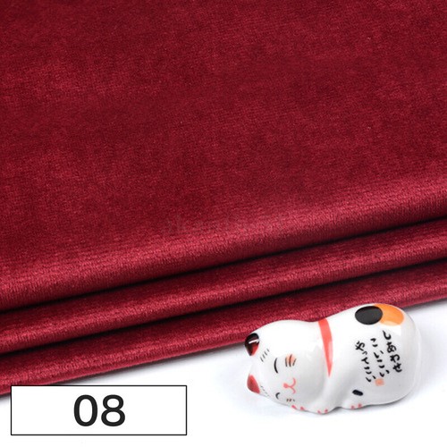 DIY Soft Plain Matte Velvet Upholstery Fabric Material Cushion Pillow Curtains - Picture 28 of 42