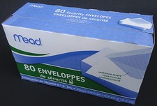 Mead Security Envelopes 6 1/2 x 3 5/8 Inch, 80 Count/Box