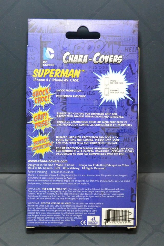 Funda para teléfono celular Marvel Chara-Covers serie 1 SUPERMAN esculpida iPhone 4/4S Foto 2 de 3