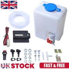 UNIVERSAL 12v WINDSCREEN WASHER BOTTLE KIT MOTOR PUMP JETS CLASSIC CAR MINI