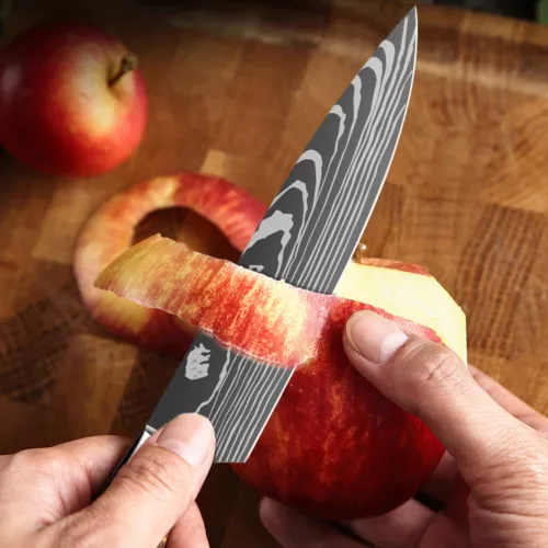 Stainless Steel Chef Knife Japanese Kitchen Knife Set Very Sharp Cutting Knives - Picture 15 of 16