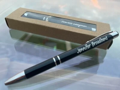 SPOONFROMTHEMOON Personalised Laser Engraved Pen Any Name Best Gift Any Logo Stainless Steel 2022