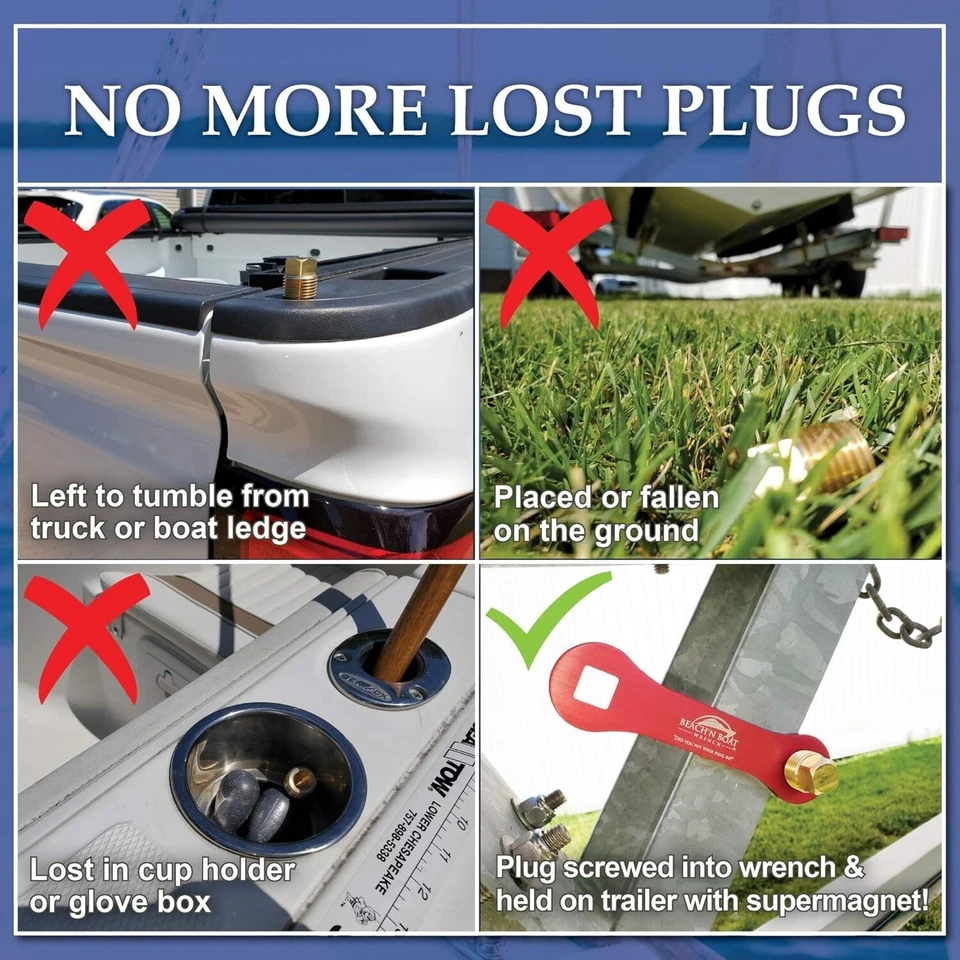 Corrosion-Resistant Beach'N Boat Drain Plug Wrench with Integrated Storage - Image 4 of 4