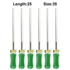 Sky Choice Hedstrom Files - 25 mm Length, Size 35 Green w/Rubber Stopper 6/Pkg