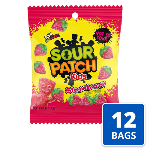 Strawberry Soft & Chewy Süßigkeiten, Großpackung Süßigkeiten, 12 - 3,6 Oz Beutel - Bild 2 von 12